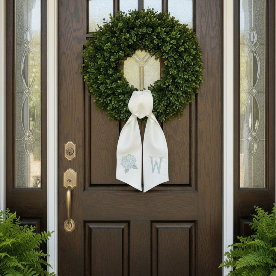 Hydrangea Wreath Sash