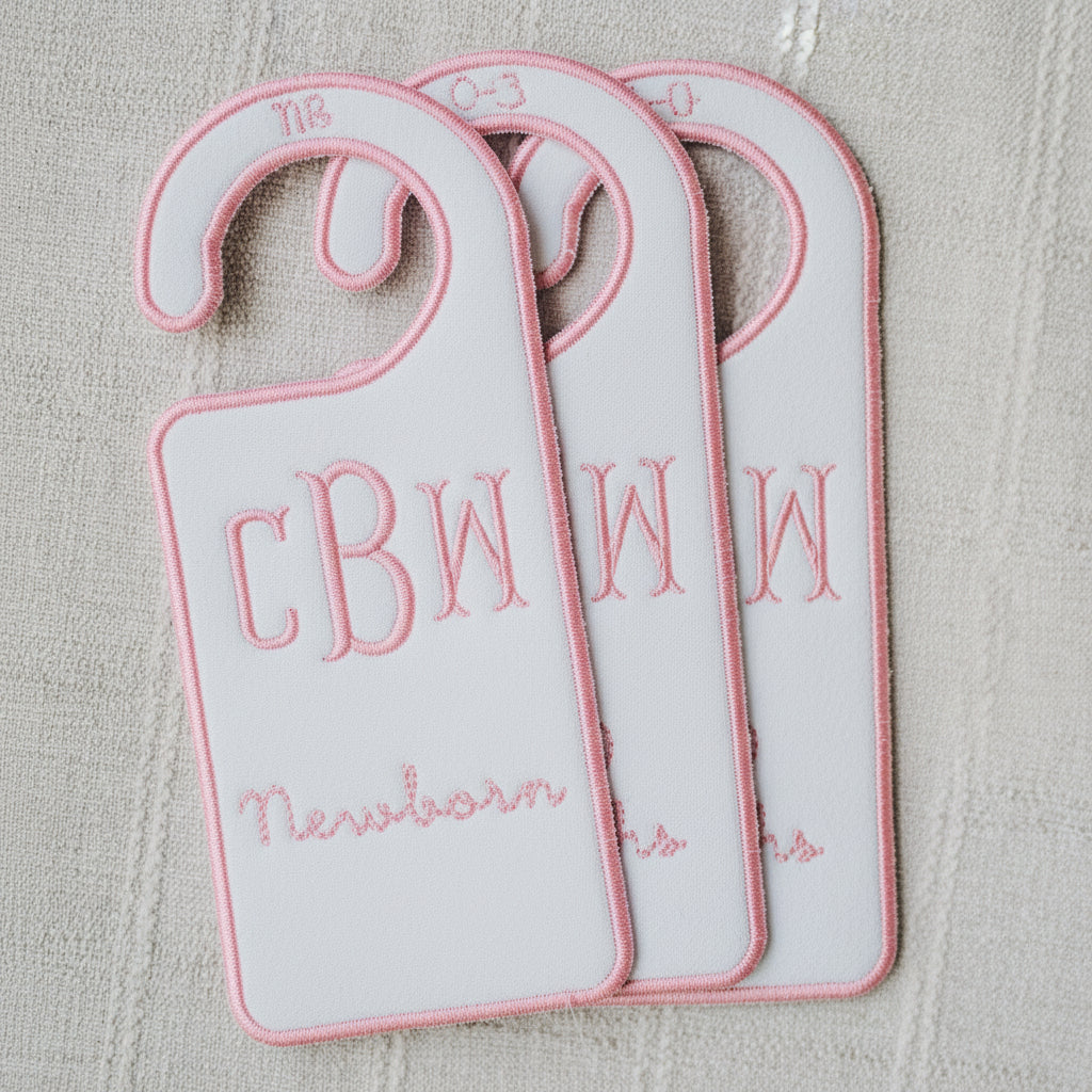 Closet hangers set - Pink toile
