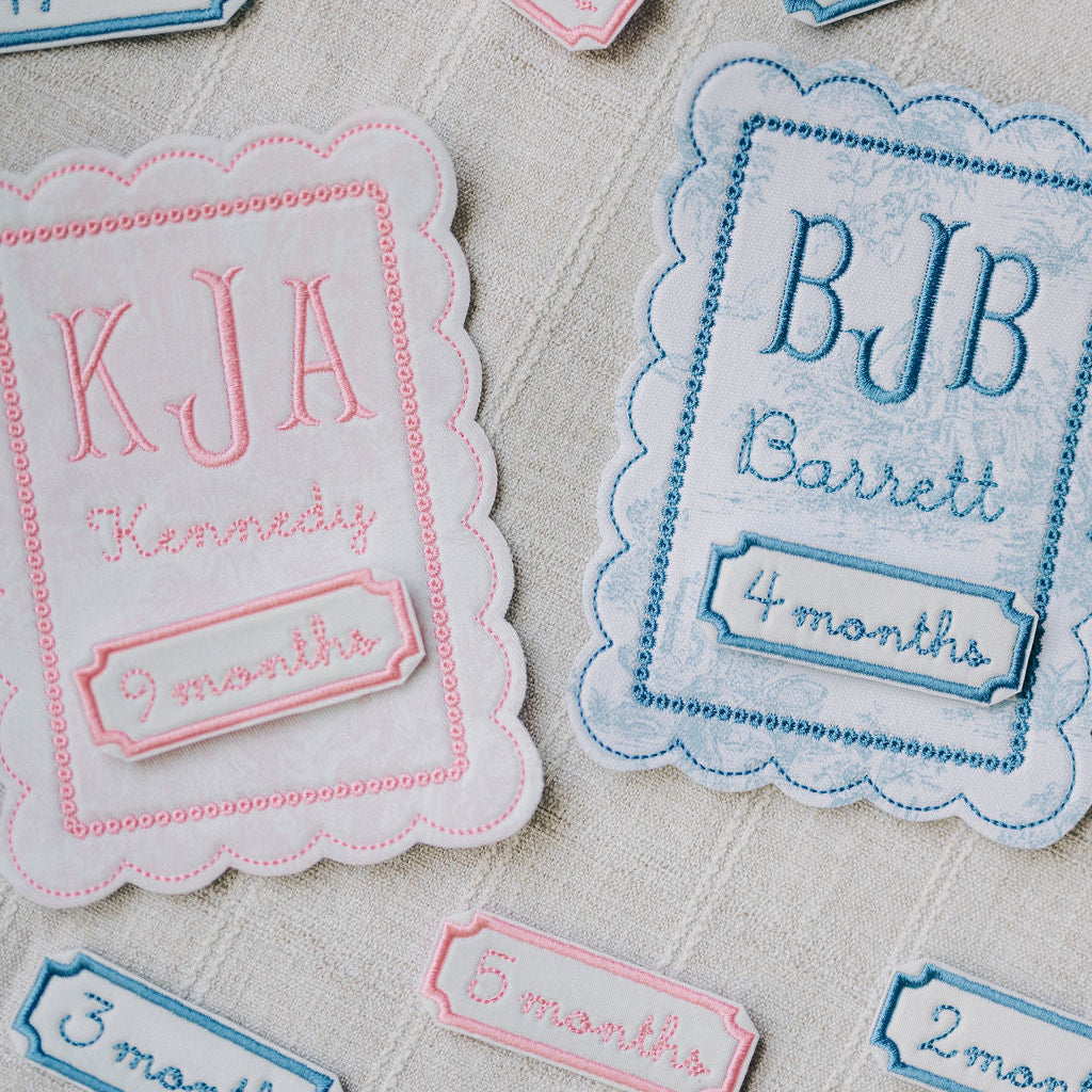 Milestone keepsake set - Pink toile