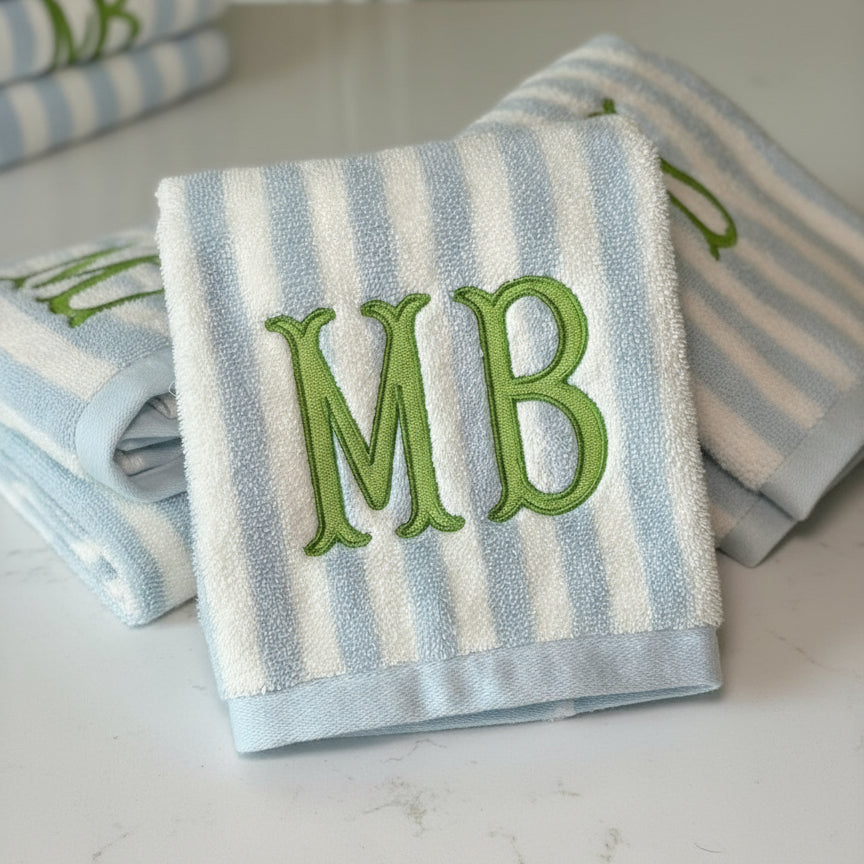 Coastal Grandmillennial Hand Towel