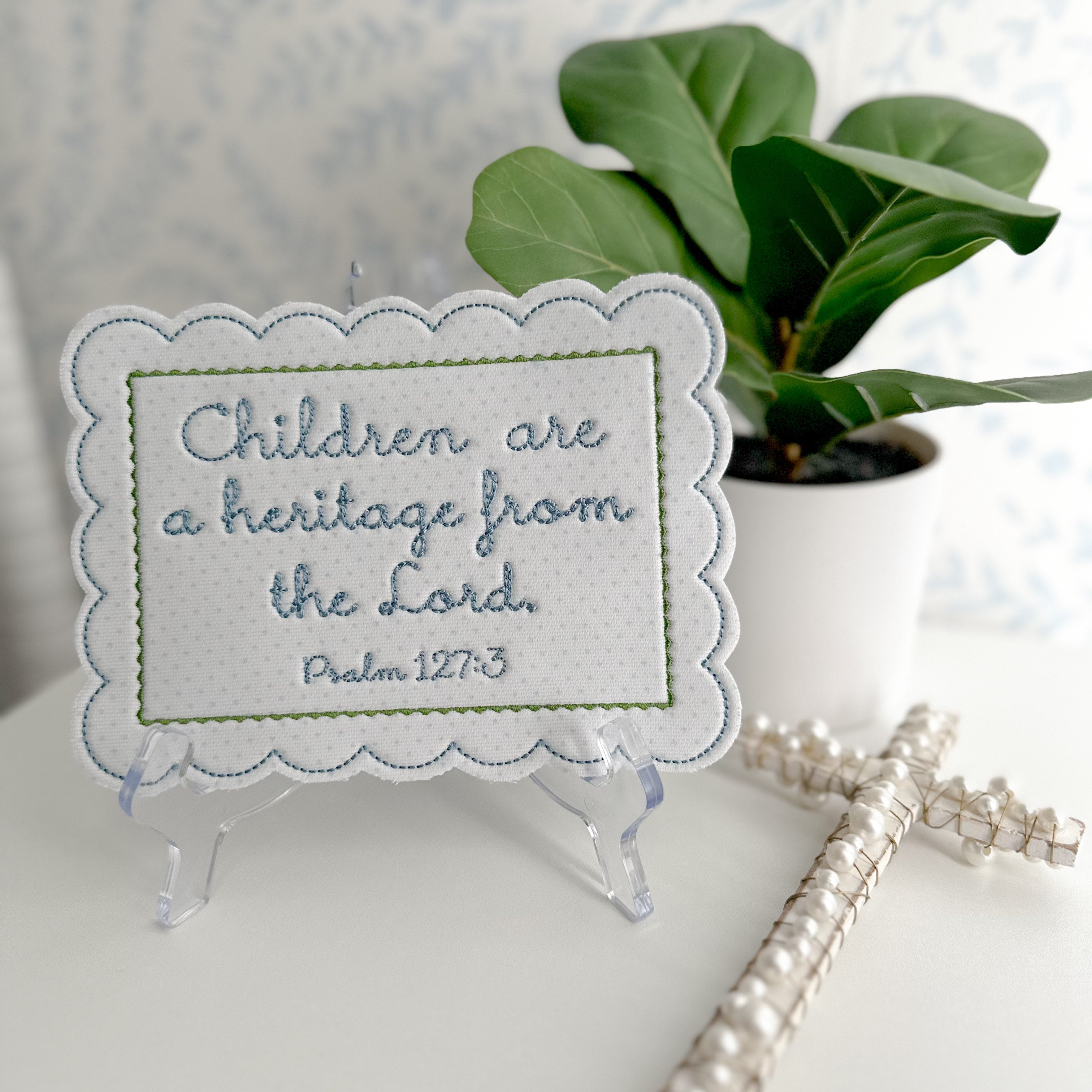 “Children Are a Heritage” Nursery Scripture Décor