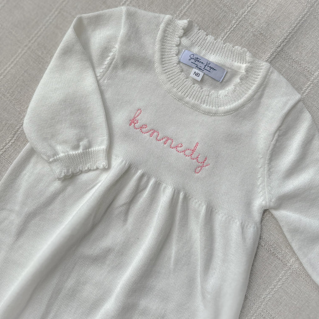 Heirloom Knit Baby Gown