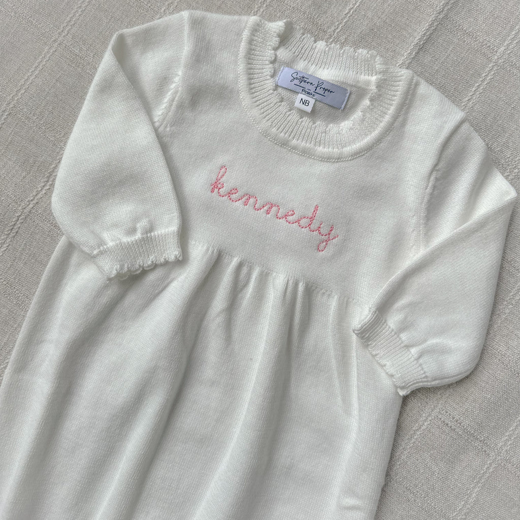 Heirloom Knit Baby Gown