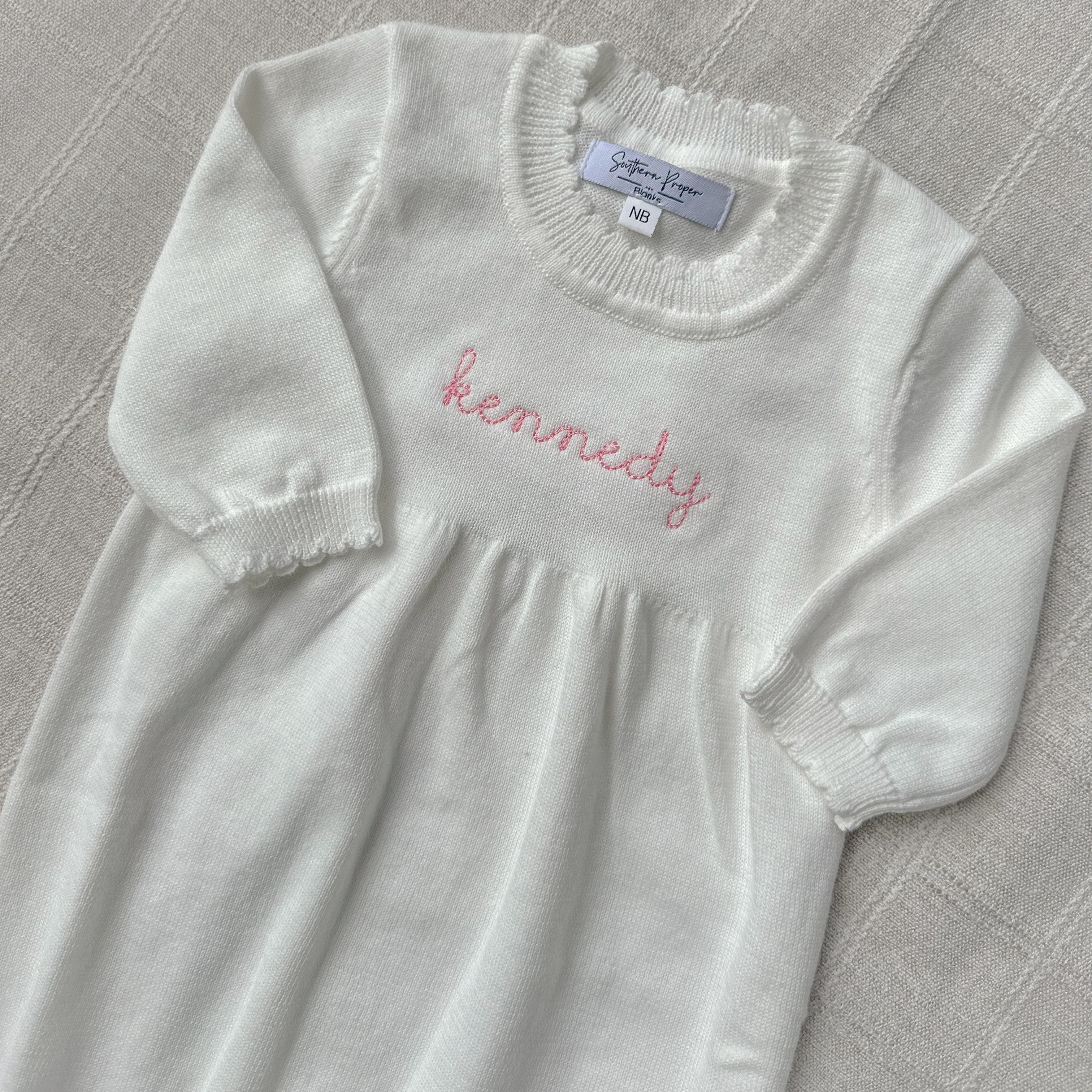 Heirloom Knit Baby Gown