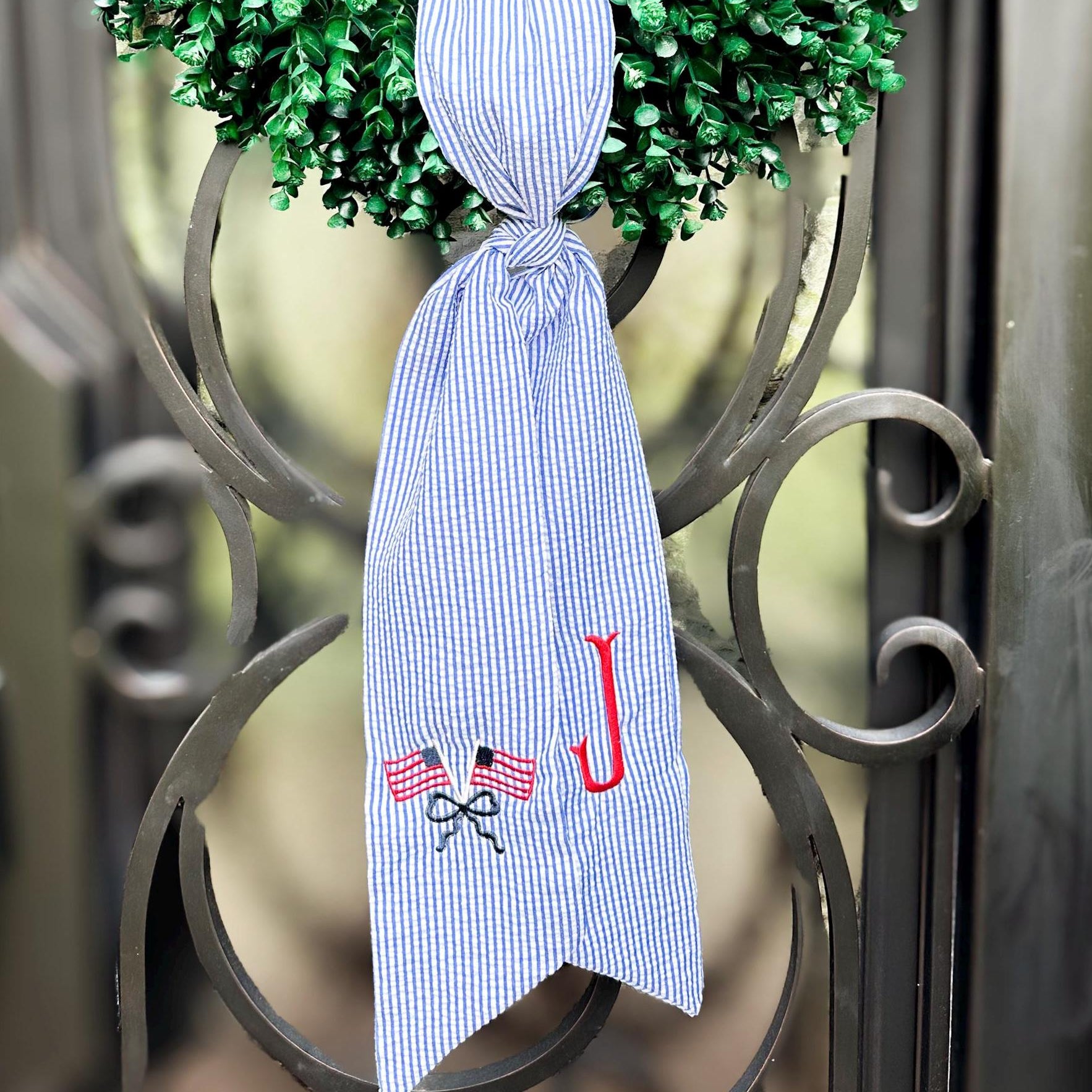 Patriotic Wreath Sash